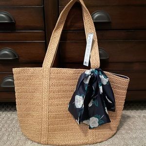 Brand new Draper James straw handbag